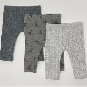 Unisex Joe Fresh 3-Item Grey Leggings Bundle